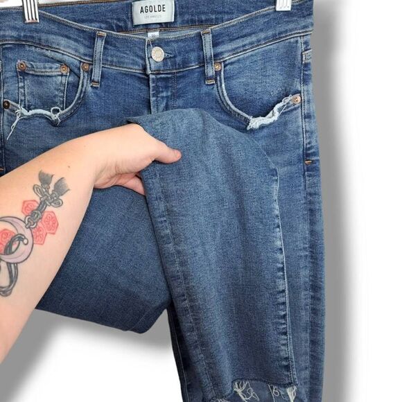 AGOLDE Women's Sophie Ankle Skinny Jeans in Pentacle size 30 / 10 - Picture 5 of 9